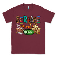 Burgundy service mode on woman version Classic Tee - NancyCooperArtShop