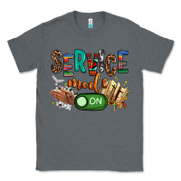 Charcoal Heather service mode on woman version Classic Tee - NancyCooperArtShop