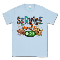 Dusty Blue service mode on woman version Classic Tee - NancyCooperArtShop