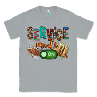 Heather Grey service mode on woman version Classic Tee - NancyCooperArtShop