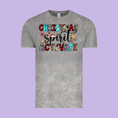 Christmas Spirit Activate Vintage Tee Designed By Jahusdesignshop