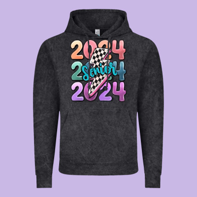 2024 Senior Vintage Hoodie Designed By Maliassmallbusiness
