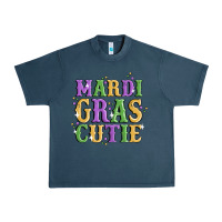 Midnight Navy mardi gras cutie Urban Heavy Tee - MaliasSmallBusiness
