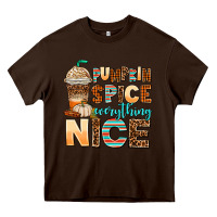 Chocolate Brown pumpkin spice everything nice Heavy Core Tee - AdoDesignShop