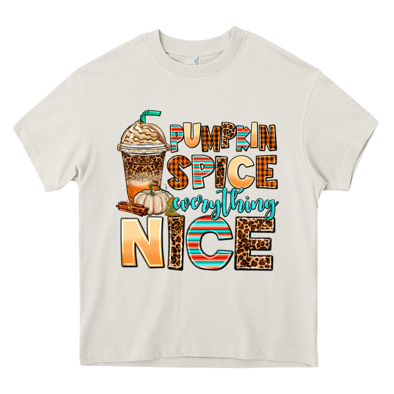Pumpkin Spice Everything Nice Heavy Core Tee by AdoDesignShop | Teevron
