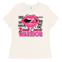 Bone breast cancer warrior lips Ladies Tee - JahusDesignShop