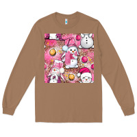 Toasted Coconut Pink Christmas cute snowman Long Sleeve Tee - NancyCooperArtShop