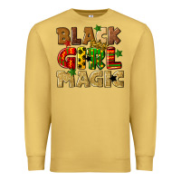Antique Gold black girl magic juneteenth Premium Sweatshirt - CowGirlArtShop