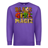 Purple black girl magic juneteenth Premium Sweatshirt - CowGirlArtShop
