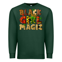 Sports Green black girl magic juneteenth Premium Sweatshirt - CowGirlArtShop