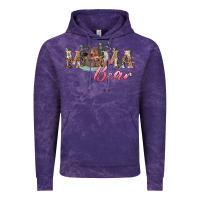 Cloud Purple mama bear with daisy Vintage Hoodie - RanaPortraitStore