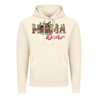 Vintage Artic mama bear with daisy Vintage Hoodie - RanaPortraitStore