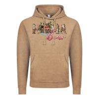 Vintage Coffee mama bear with daisy Vintage Hoodie - RanaPortraitStore