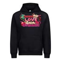 Black Valentine's Day Teach Love Inspire Urban Hoodie - FaDigitalArtStudio