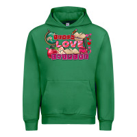 Emerald Valentine's Day Teach Love Inspire Urban Hoodie - FaDigitalArtStudio