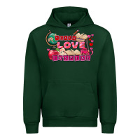 Foreset Green Valentine's Day Teach Love Inspire Urban Hoodie - FaDigitalArtStudio
