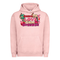 Pigment Salmon Valentine's Day Teach Love Inspire Urban Hoodie - FaDigitalArtStudio