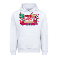 White Valentine's Day Teach Love Inspire Urban Hoodie - FaDigitalArtStudio