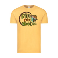 Vintage Mustard reel cool  grandpa Vintage Tee - MaliasSmallBusiness