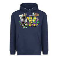 Navy registered nurse mardi gras Heavyweight Hoodie - CowGirlArtShop