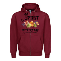 Burgundy Our Fırst Mother's day Mommy & Scarlette 2020 Zipper Hoodie - Bettercallsaul