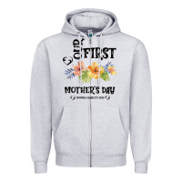 Heather Grey Our Fırst Mother's day Mommy & Scarlette 2020 Zipper Hoodie - Bettercallsaul