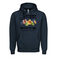 Navy Our Fırst Mother's day Mommy & Scarlette 2020 Zipper Hoodie - Bettercallsaul