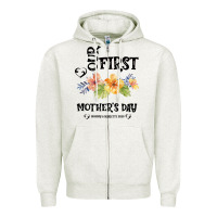 Oatmeal Heather Our Fırst Mother's day Mommy & Scarlette 2020 Zipper Hoodie - Bettercallsaul