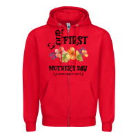 Red Our Fırst Mother's day Mommy & Scarlette 2020 Zipper Hoodie - Bettercallsaul
