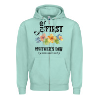 Seafoam Our Fırst Mother's day Mommy & Scarlette 2020 Zipper Hoodie - Bettercallsaul