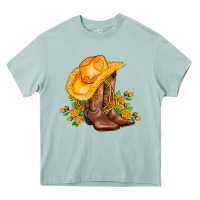 Arona yellow  cowgirl and roses Heavy Core Tee - AdoDesignShop