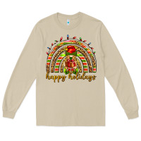 Mushroom Happy holidays elf gnome Long Sleeve Tee - NancyCooperArtShop