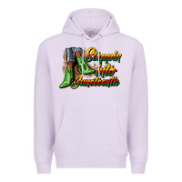 Lilac steppin into juneteenth heels Premium Hoodie - CowGirlArtShop