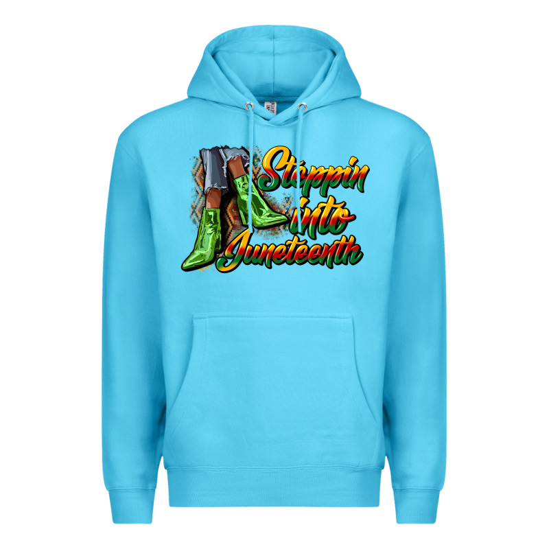 Steppin Into Juneteenth Heels Premium Hoodie by CowGirlArtShop | Teevron
