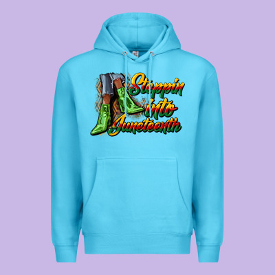 Steppin Into Juneteenth Heels Premium Hoodie Designed By Cowgirlartshop