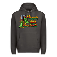 Smoke steppin into juneteenth heels Premium Hoodie - CowGirlArtShop