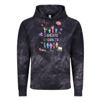 Cloud Black social worker Vintage Hoodie - MaliasSmallBusiness
