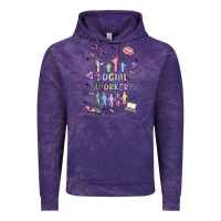 Cloud Purple social worker Vintage Hoodie - MaliasSmallBusiness