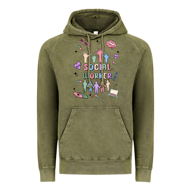 Social Worker Vintage Hoodie by MaliasSmallBusiness | Teevron