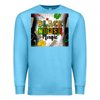 Ocean Blue black nurse magic Premium Sweatshirt - CowGirlArtShop