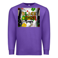 Purple black nurse magic Premium Sweatshirt - CowGirlArtShop