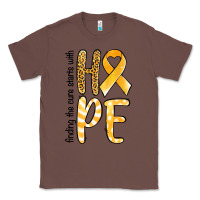 Chestnut Finding the cure starts with hope Childhood Cancer Classic Tee - NancyCooperArtShop