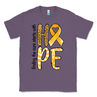 Lavender Finding the cure starts with hope Childhood Cancer Classic Tee - NancyCooperArtShop