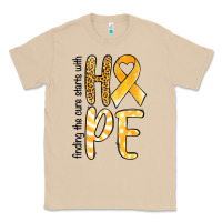 Mushroom Finding the cure starts with hope Childhood Cancer Classic Tee - NancyCooperArtShop