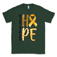 Sports Green Finding the cure starts with hope Childhood Cancer Classic Tee - NancyCooperArtShop