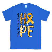 True Royal Finding the cure starts with hope Childhood Cancer Classic Tee - NancyCooperArtShop