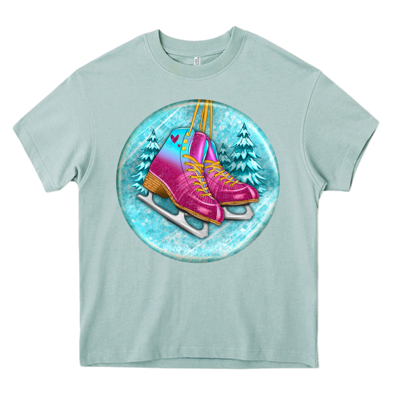 Ice Skate Christmas Ornament Heavy Core Tee by BundleAndBundleShop | Teevron
