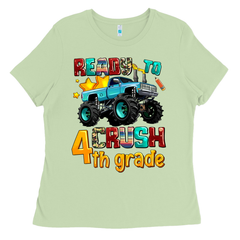 Ready To School Crush 4th Grade Ladies Tee by AdoDesignShop | Teevron