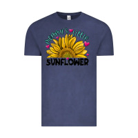 Vintage Denim mommy' s little sunflower Vintage Tee - MaliasSmallBusiness