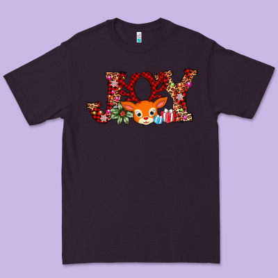 Joy Reindeer Premium Tee Designed By Adodesignshop